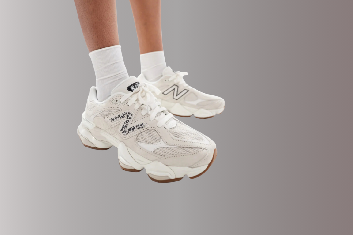 NB 9060 Détail Léopard en Beige